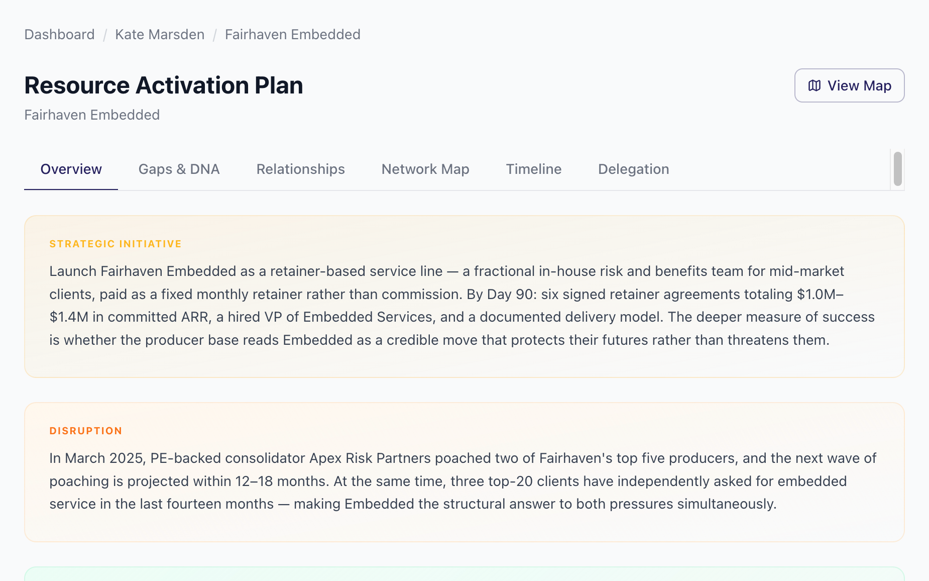 The plan overview: strategic initiative and the disruption it answers